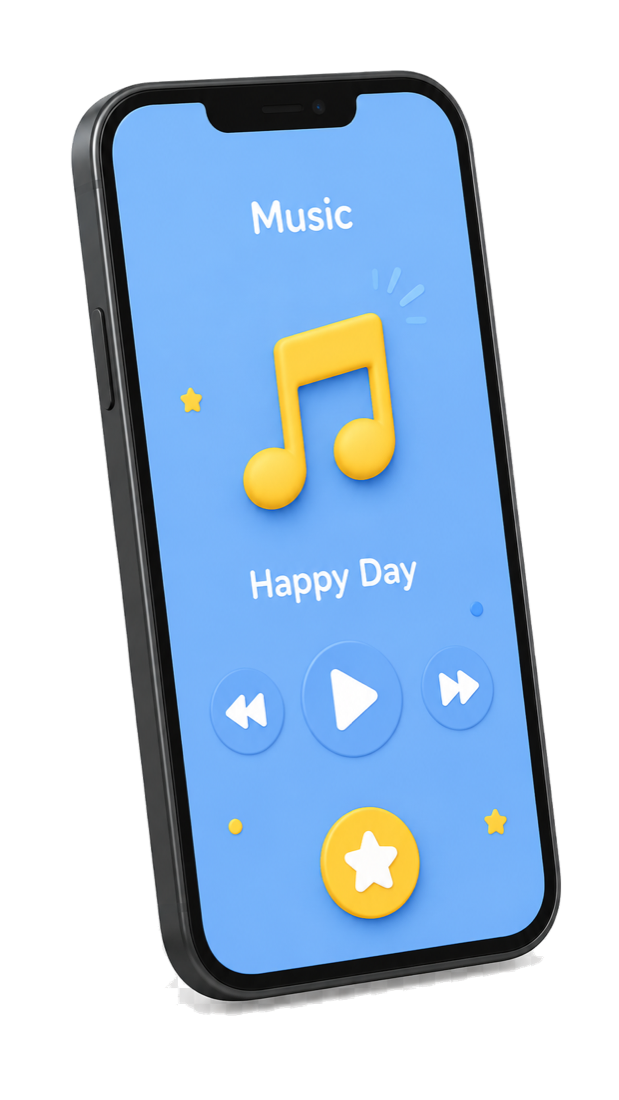 Toy Phone music screen